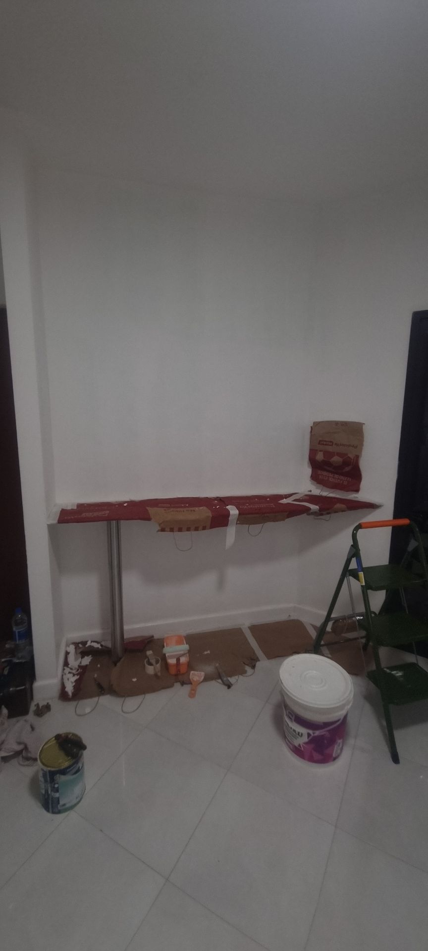 Trabajo de pintura en residencia