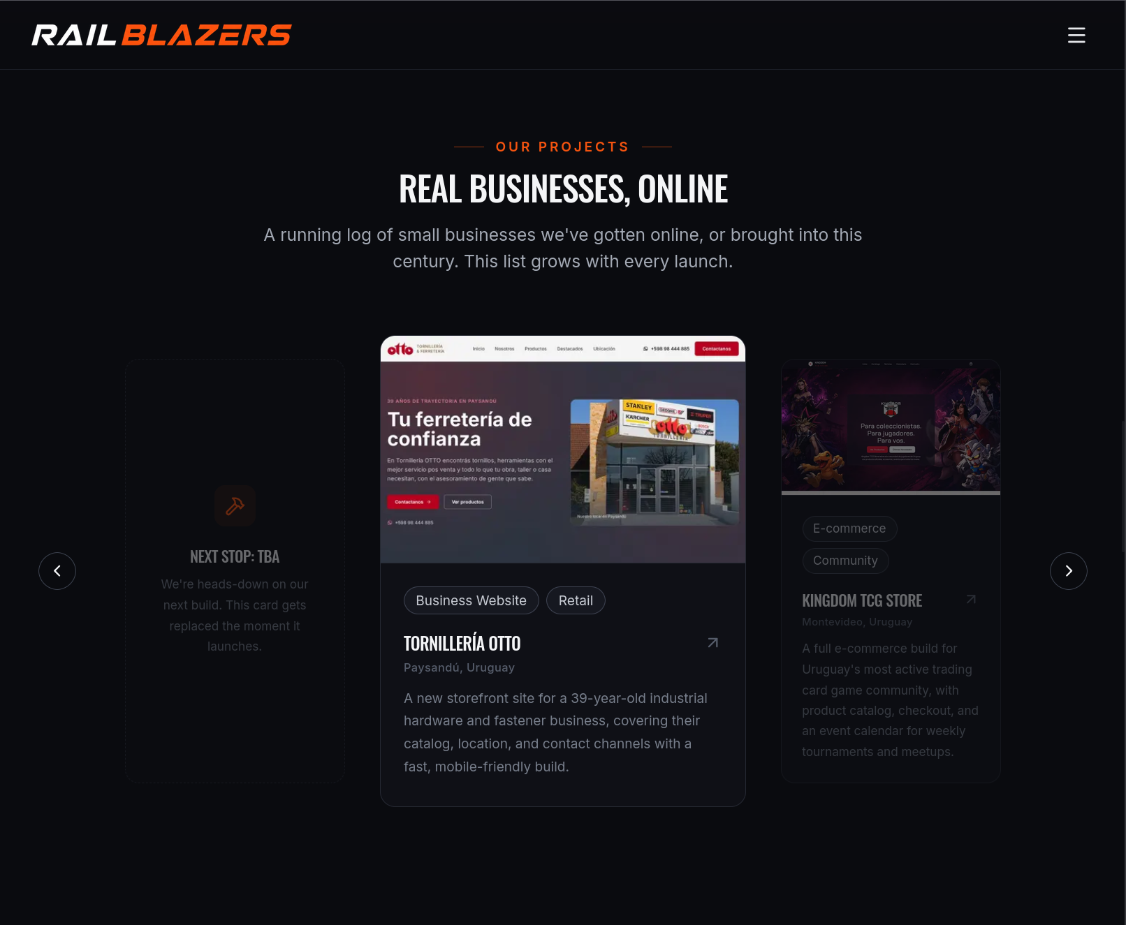 Mi propio sitio web (railblazers.dev)